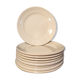 Set of  9 Digoin Saarguemines dessert plates