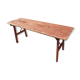 Table de brasserie pieds bois
