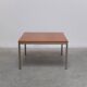Modernist cherry wood & metal coffee table by Jules Mijs, 1959