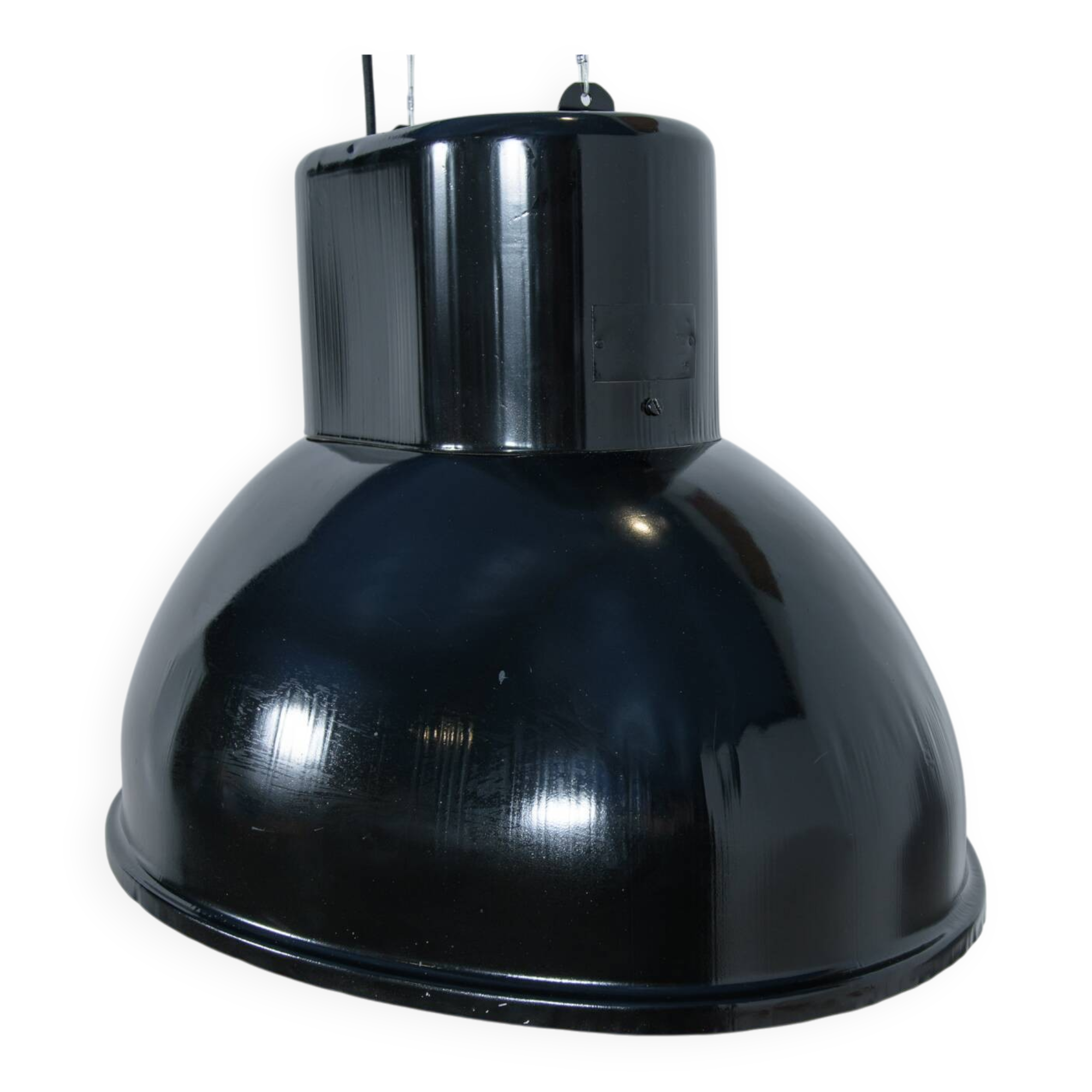 Large Industrial U-Boot Ceiling Lamp from Mesko, Poland, 1970s