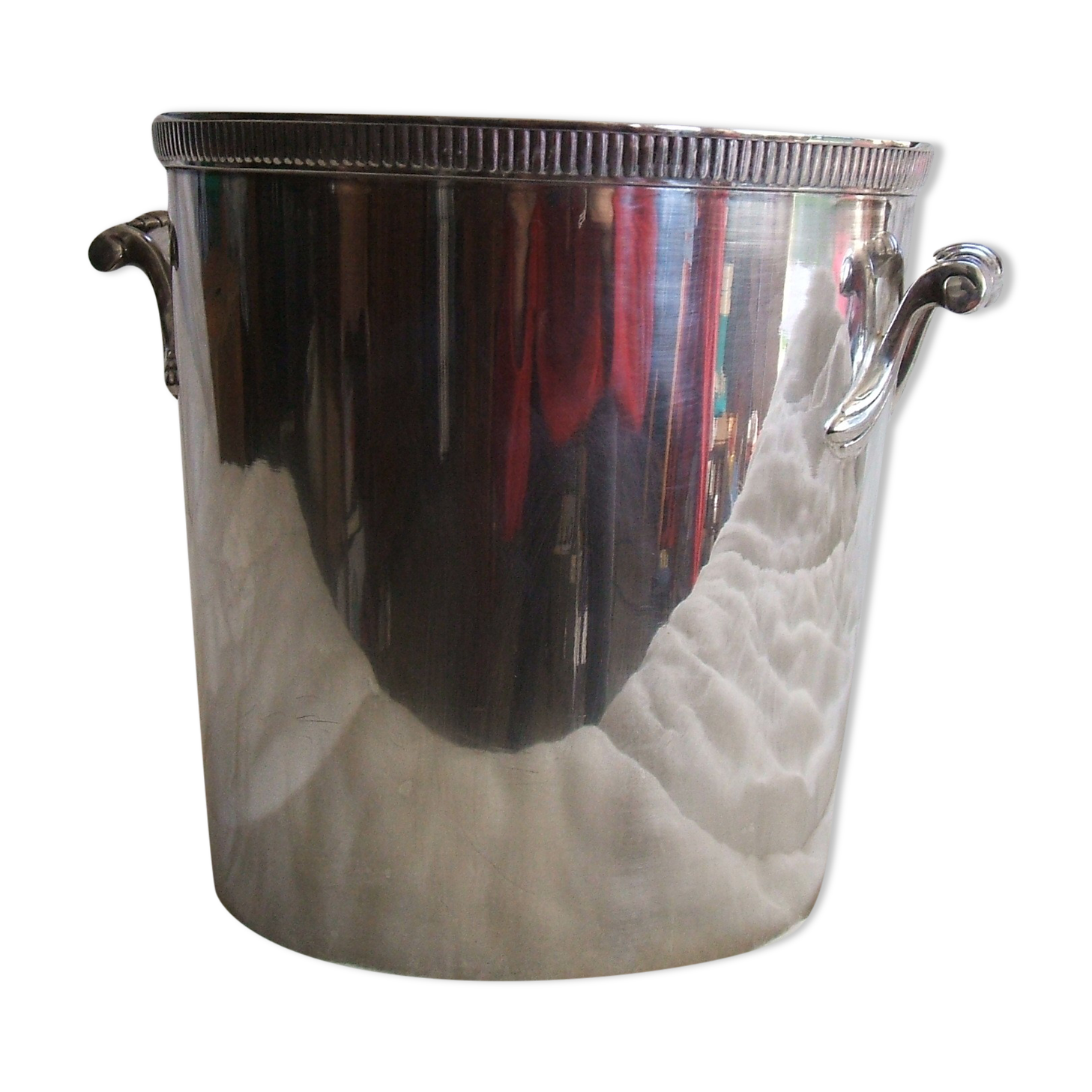 Silver metal champagne bucket ercuis