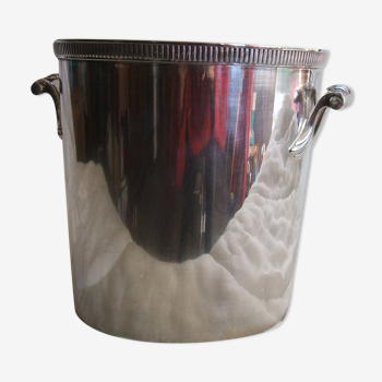 Silver metal champagne bucket ercuis