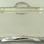Serving tray metal silver style Louis-XVI