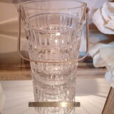 Molded glass ice bucket