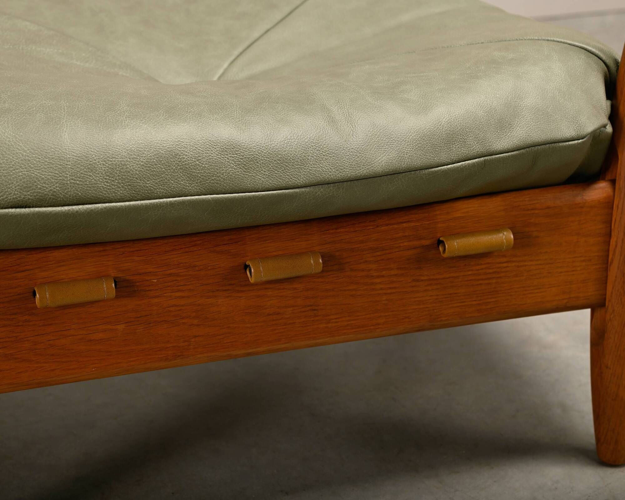 Lounge Chair in the manner Sergio Rodrigues and Jean Gillon, Oak / Leather