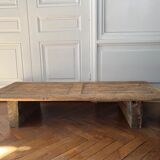 Table basse bois brut