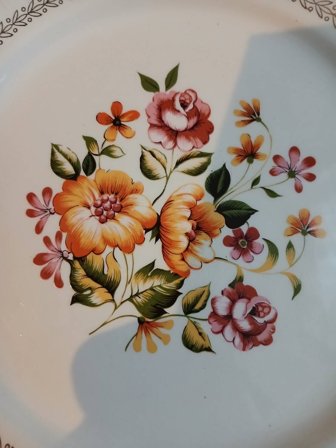 12 antique dessert plates "Capri"