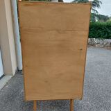 Secretary chest of drawers vintage light wood year 50 60