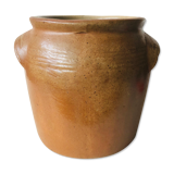 Glazed stoneware pot