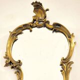 miroir corne d'abondance en bronze doré