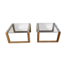 Pair of side tables Romeo Rega, Italy, 1970