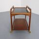 Danish Teak Bar Cart with Removable Tray from Silva, Denmark, 1960s