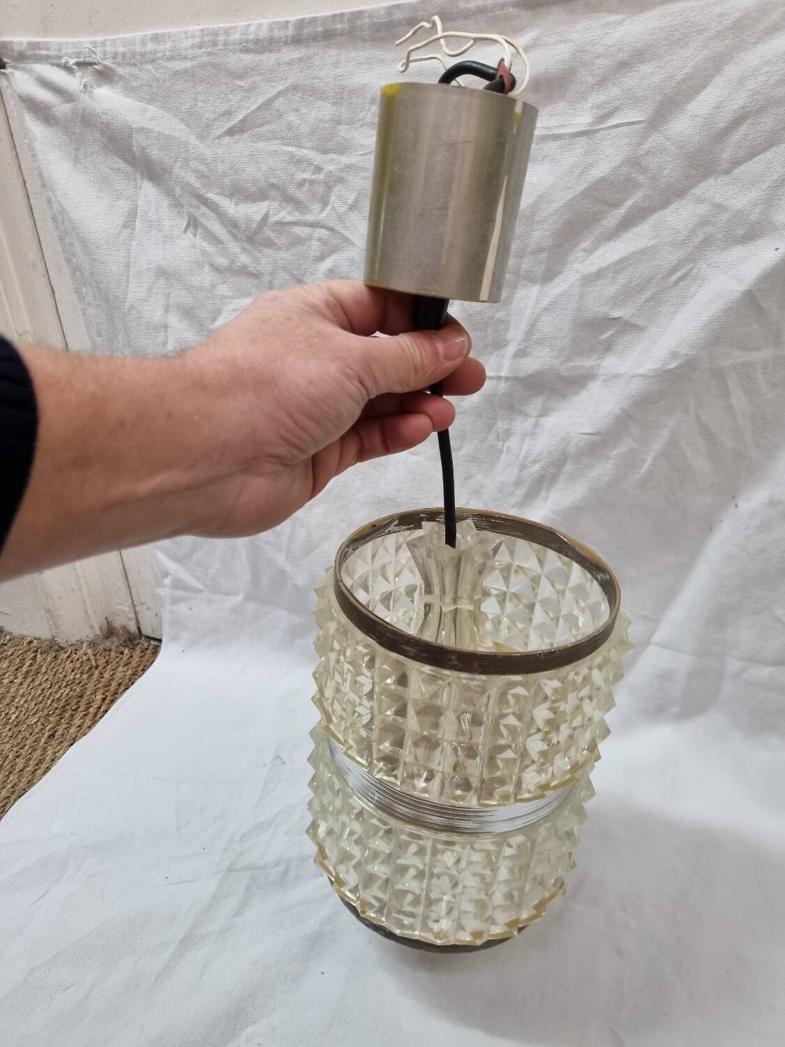 Plexis pendant light from 1960 Scandinavian