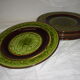 6 plates enamelled earthenware choisy Le Roi HB & CIE