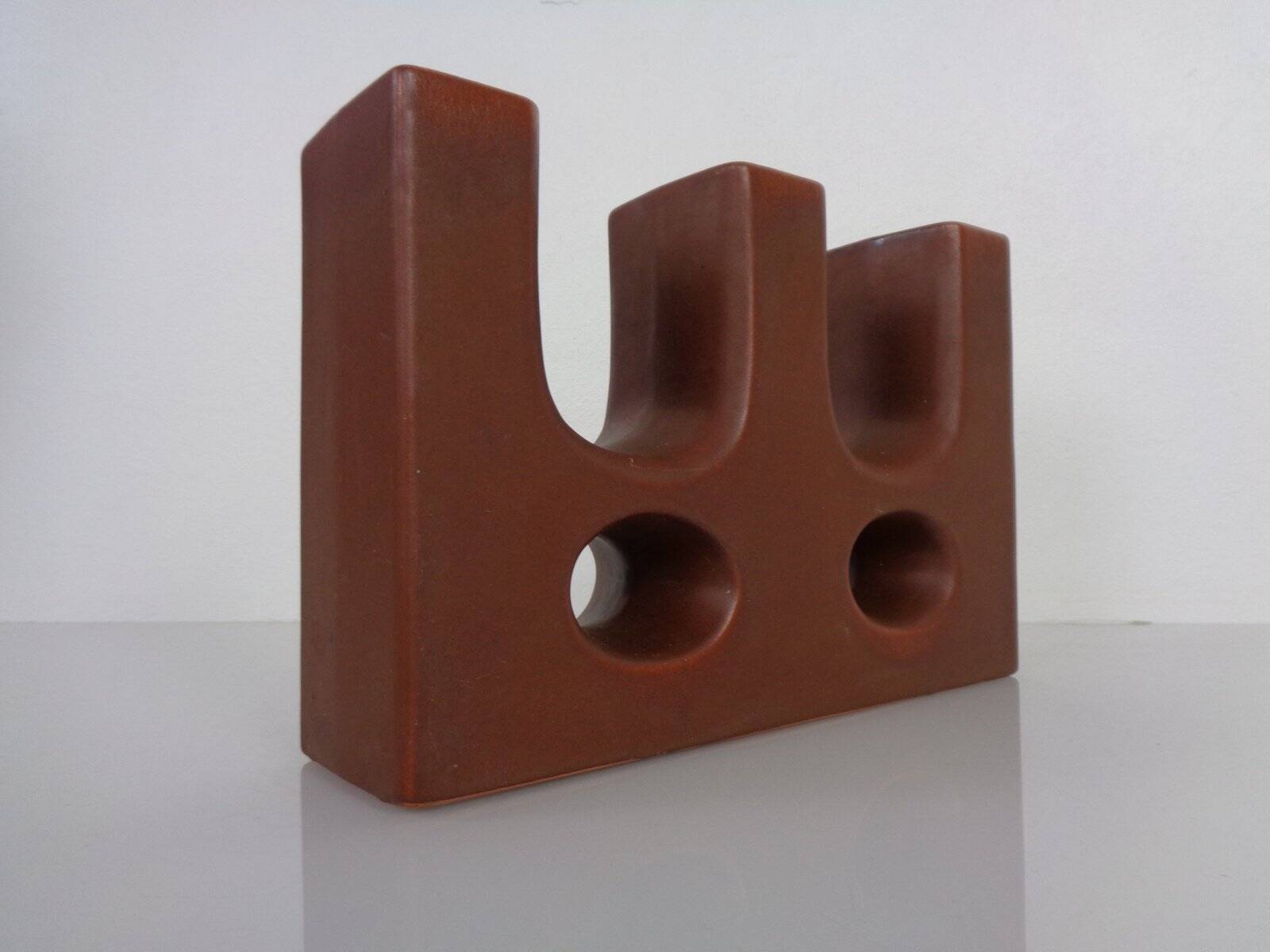 Dutch studio ceramic vase by Marius & Hugo Van Woerden for Vest Keramiek, 1970s