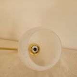 Brass and Clichy glass wall lamp