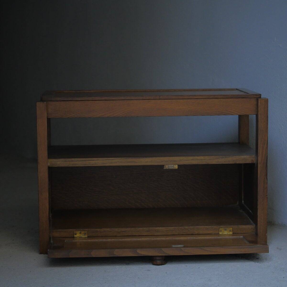 Low wooden cabinet with tray, 1965