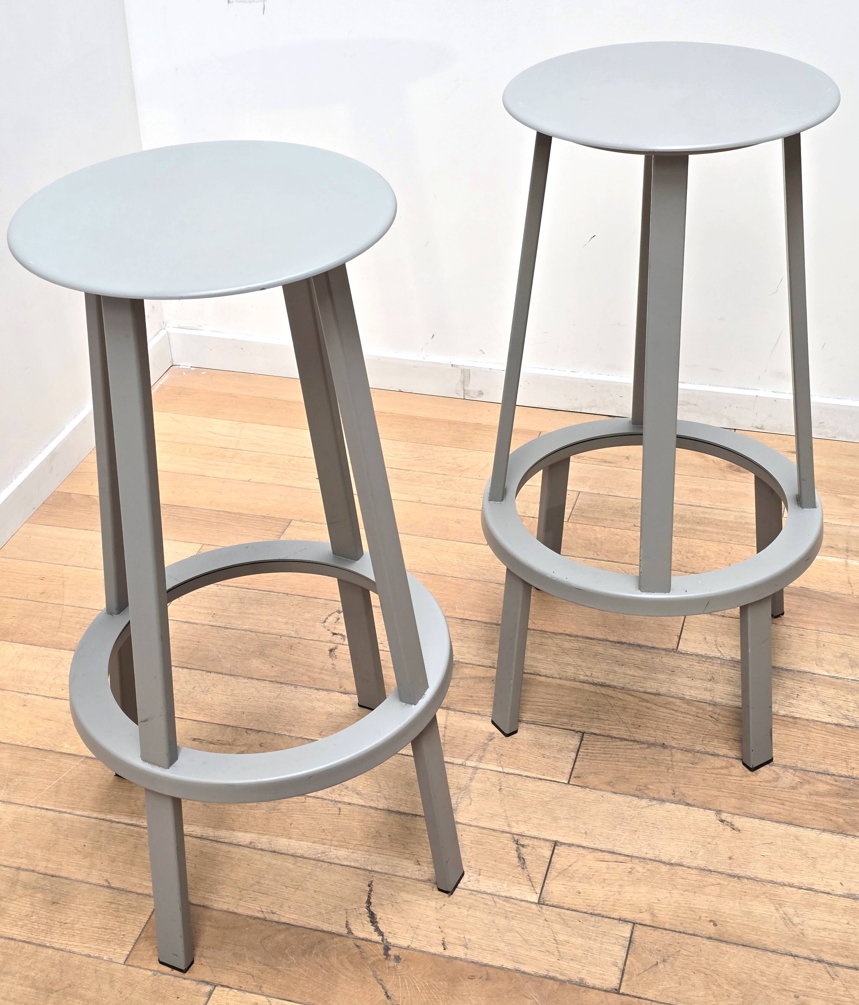 Paire de tabourets Revolver, Hay