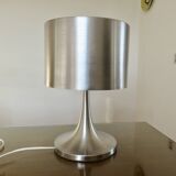 Brushed metal tulip floor lamp vintage 70s