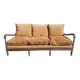 3-seater wooden sofa benches and feather seats