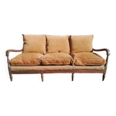 3-seater wooden sofa benches and feather seats