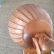 Vintage lamp 1960 wood goes up and down