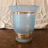 Blue granite vase