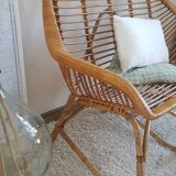 2 seater rattan bench