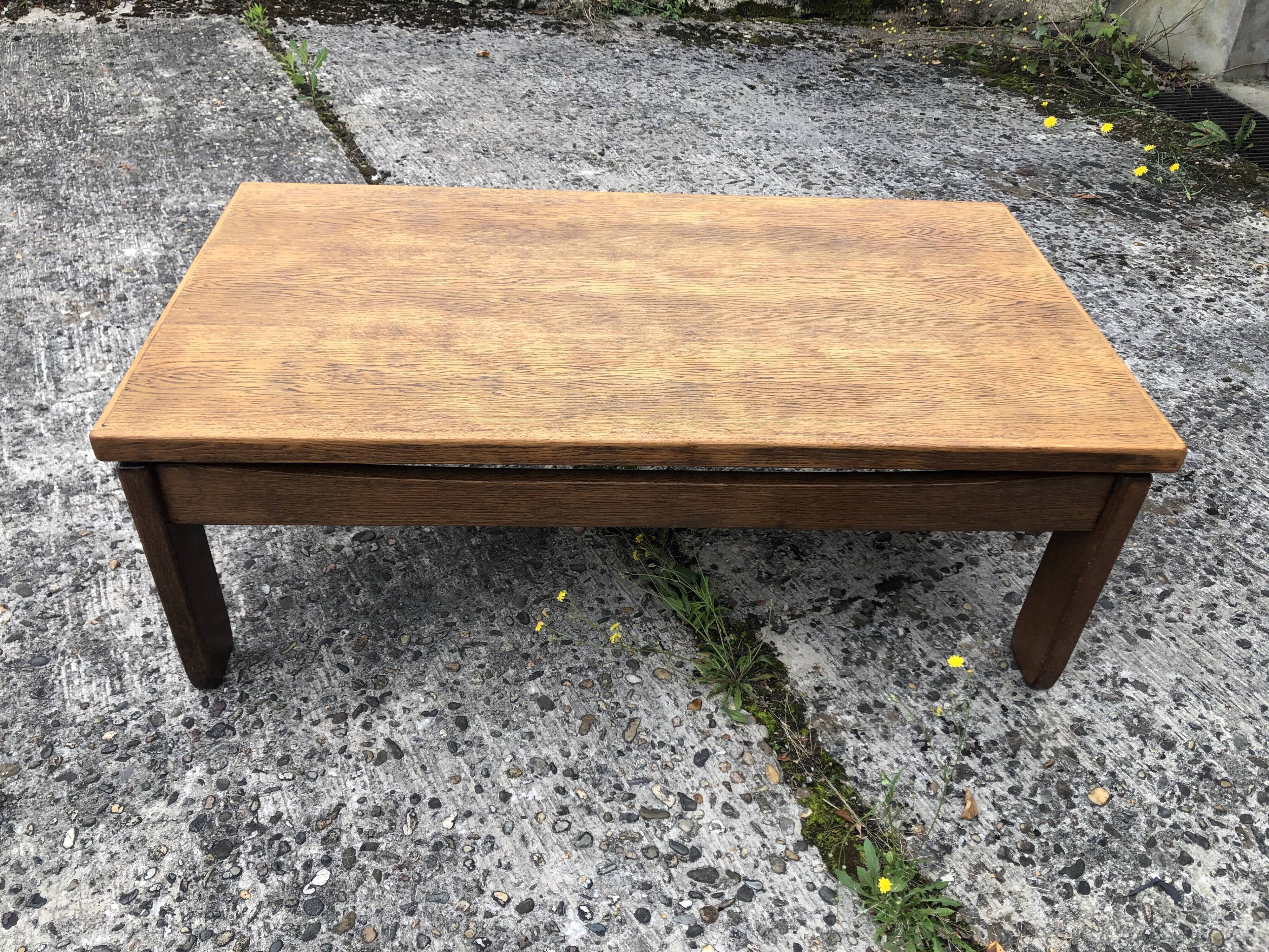 Vintage wooden coffee table 60s