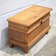 Old wooden chest, small storage chest, side table, wooden storage, trunk, wooden furniture