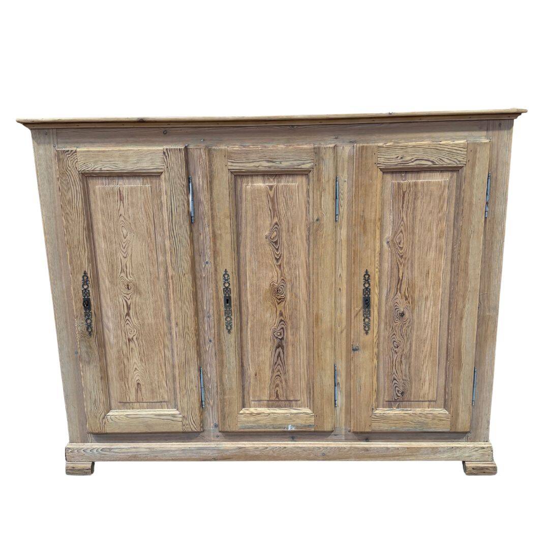 3-door pitch pine sideboard