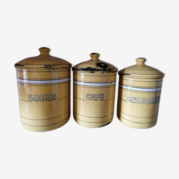 Series of 3 spice pots