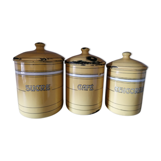 Series of 3 spice pots