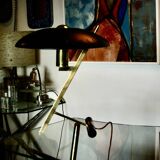 VINTAGE “Z” LAMP IN BRASS AND LACQUERED STEEL BY LOUIS KALFF 1960