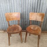 Pair of bistro chairs by Baumann