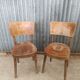 Pair of bistro chairs signed Baumann