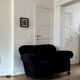 Art Deco velvet sofa