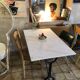 Marble bistro table