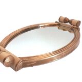 Plateau miroir Art Déco ancien