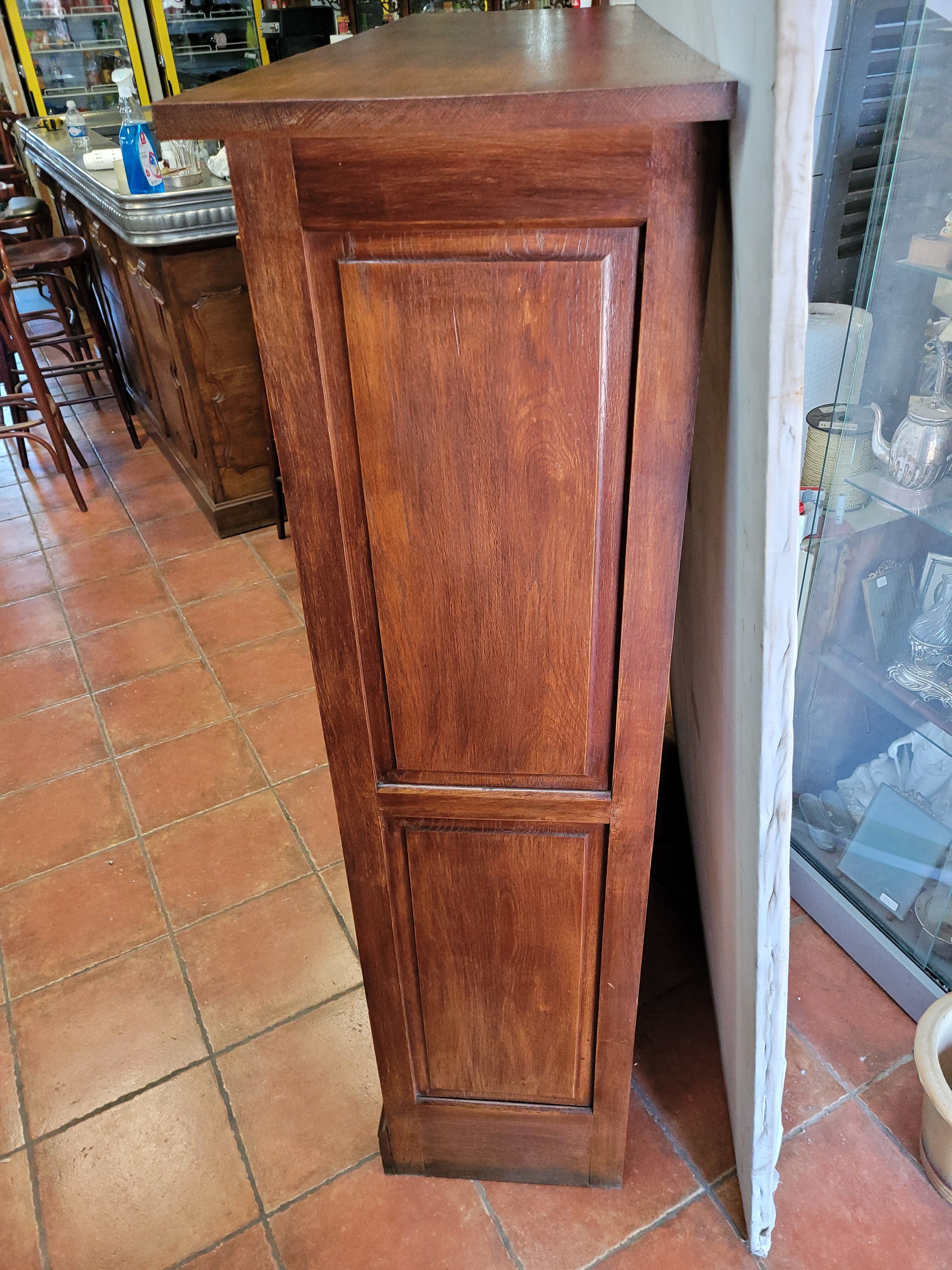Solid oak triple curtain binder