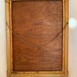 Vintage rattan mirror 45x60cm