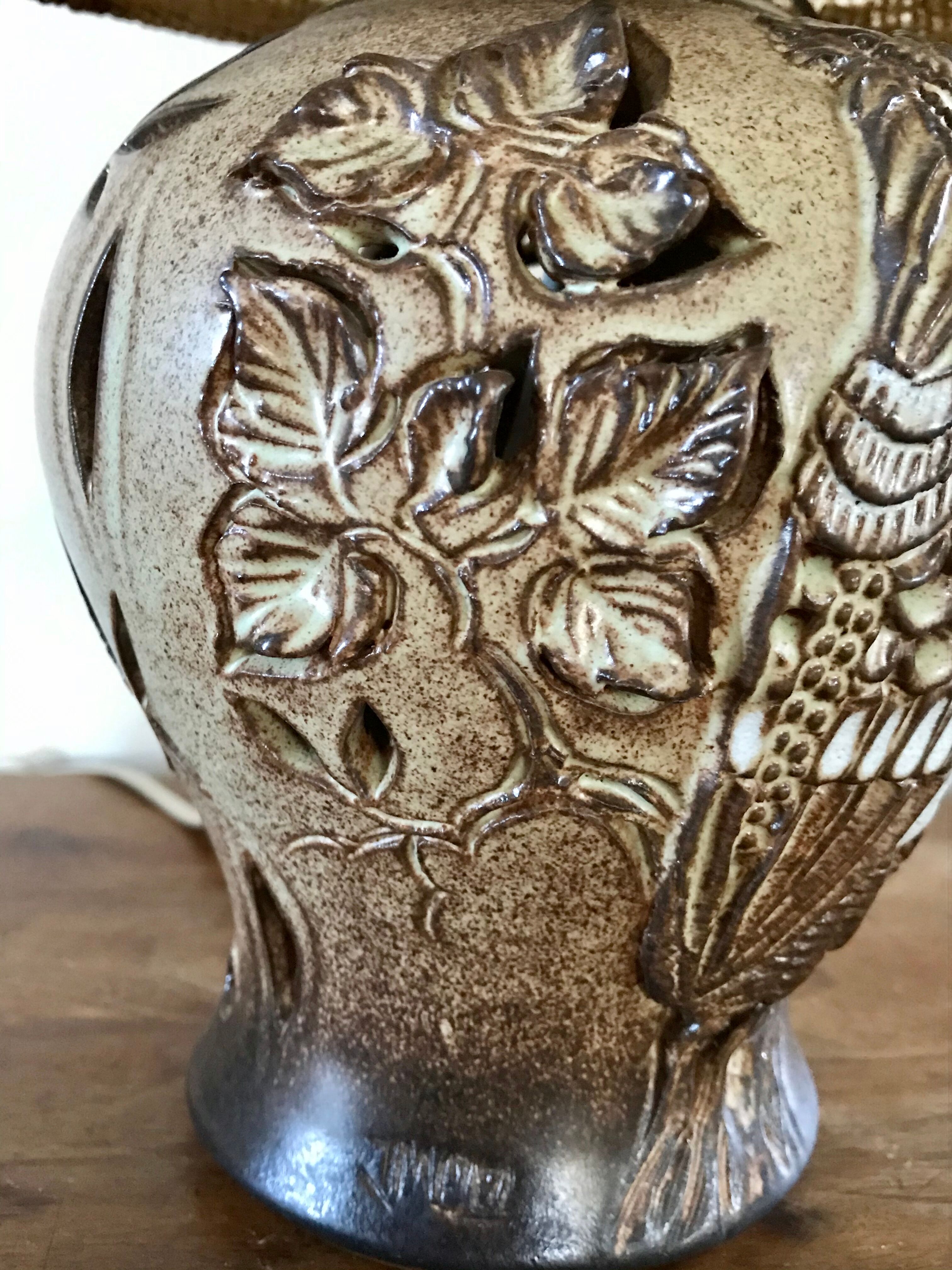 Ceramic lamp by Vallauris Fonck - Mateo