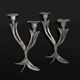 Pair of floral Art Nouveau candlesticks