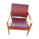 2 armchairs red 1940 has 60 wood frame 70xprof53xlarg62