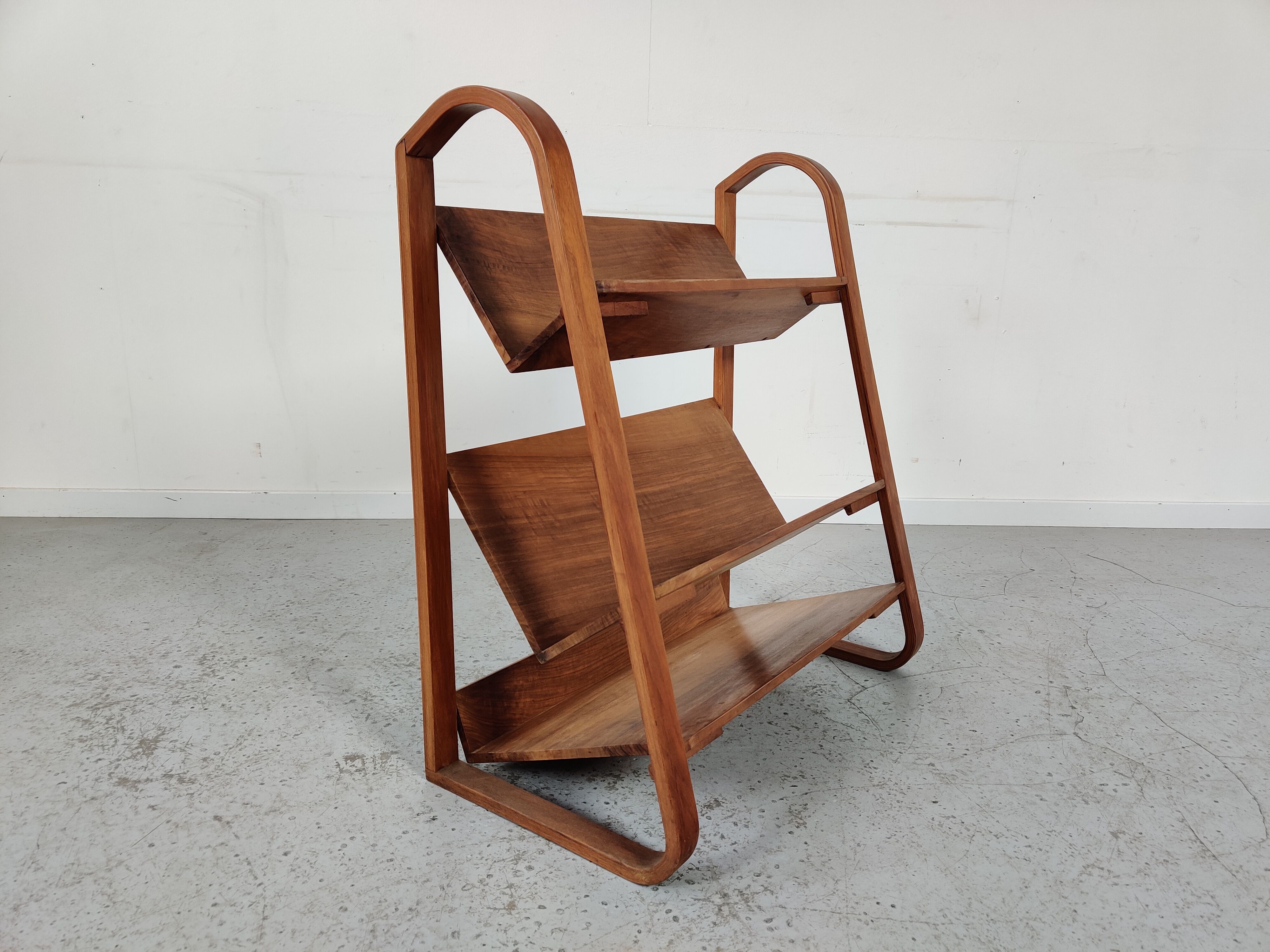 Scandinavian library magazine holder 60s