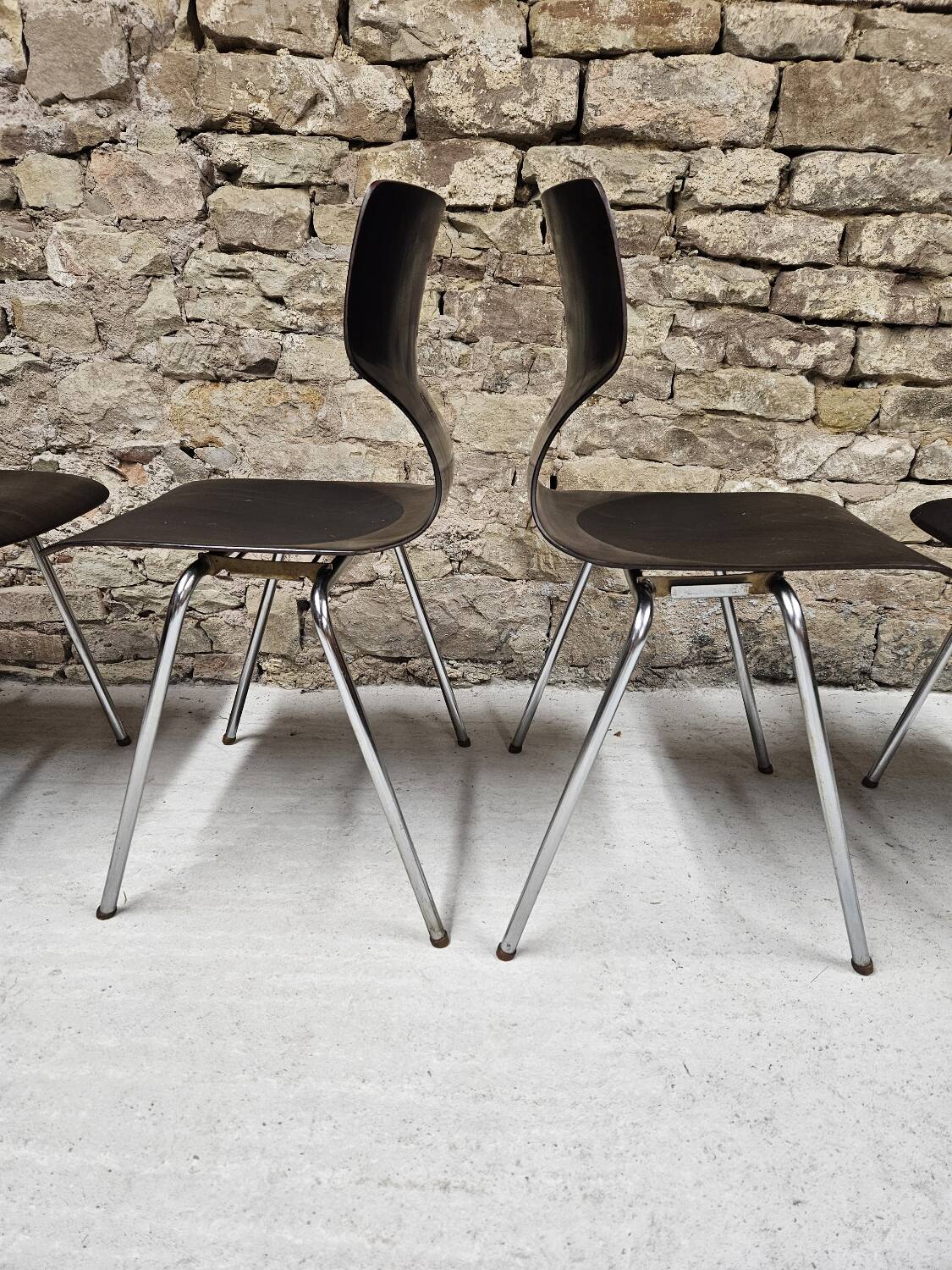 Lot 4 chaises
Flötotto pagwood 1960"