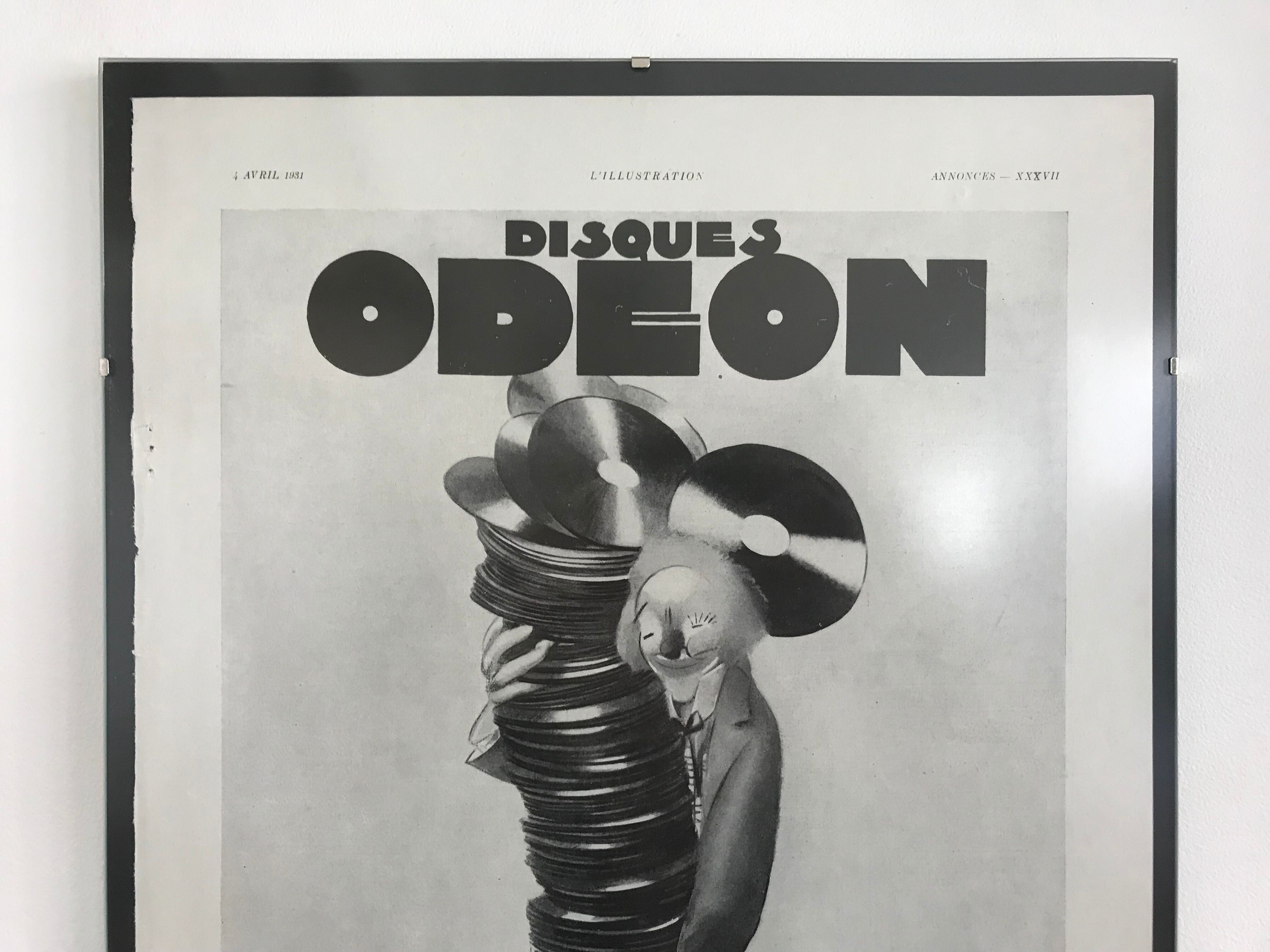 Advertising poster discs Odeon 1931