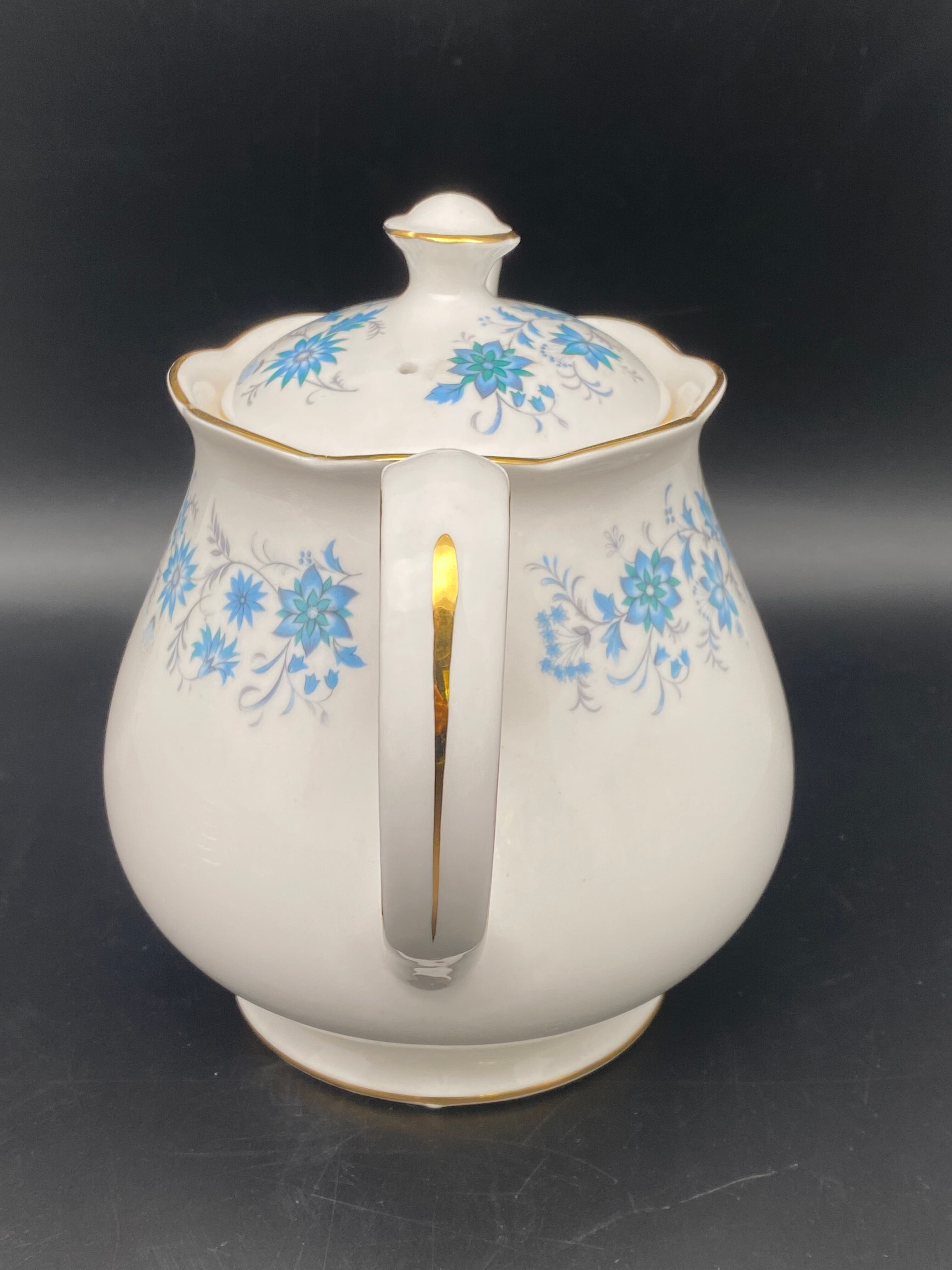 Fine Chinese porcelain tea set small sky flowers