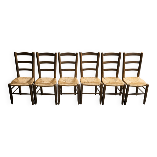 6 chaises brutalistes de Georges
Robert, 1960