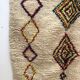 Tapis berbère marocain azilal à losanges fluos 226x150cm